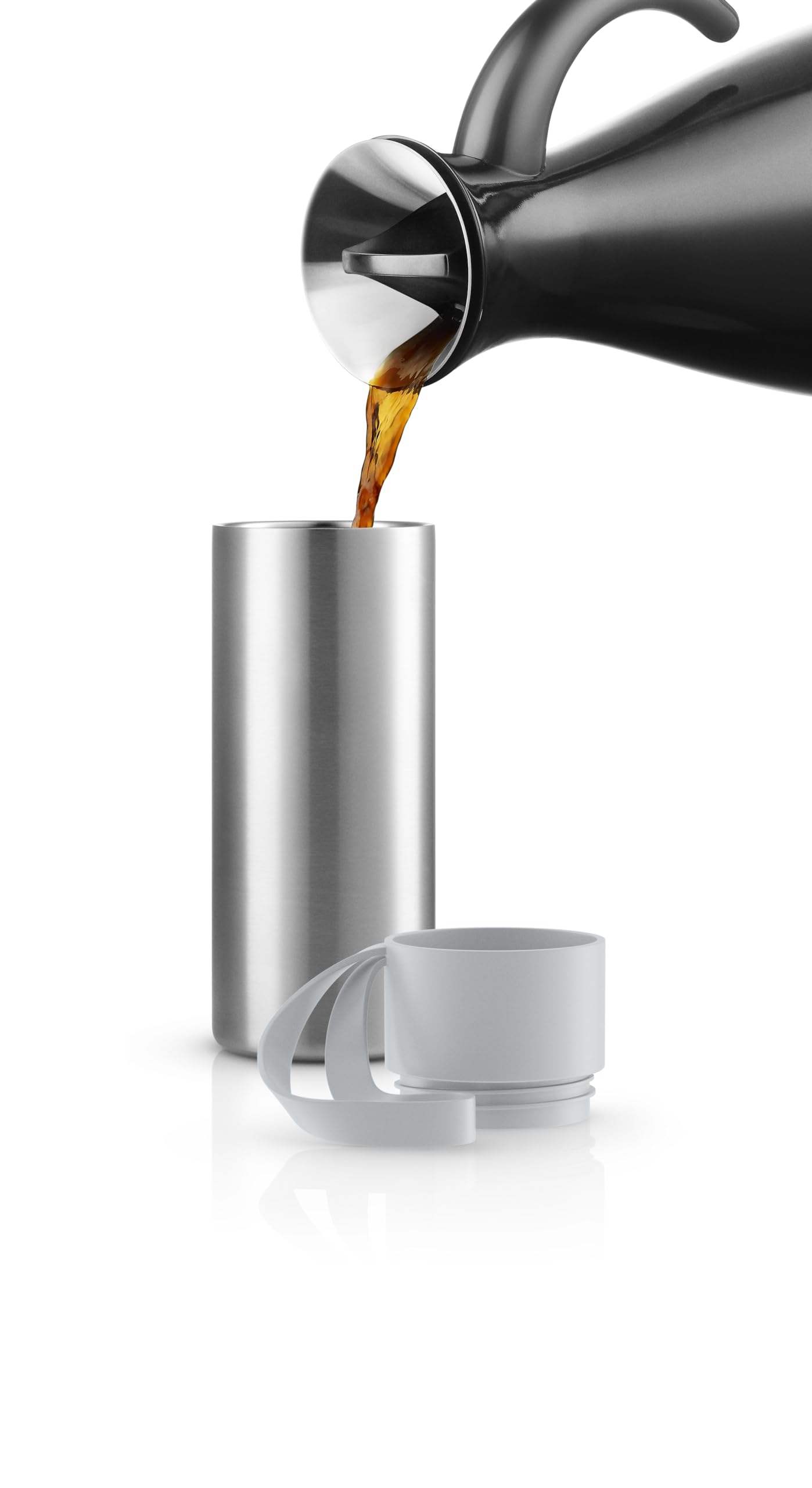 EVA SOLO | Kubek Togo 30 ml | kubek termiczny z podwójnymi ściankami | duński design, funkcjonalność i jakość | szary marmurowy