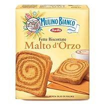 Mulino Bianco Fette Biscottate al Malto D’Orzo, Senza Olio di Palma – 315 g (Confezione da 6)