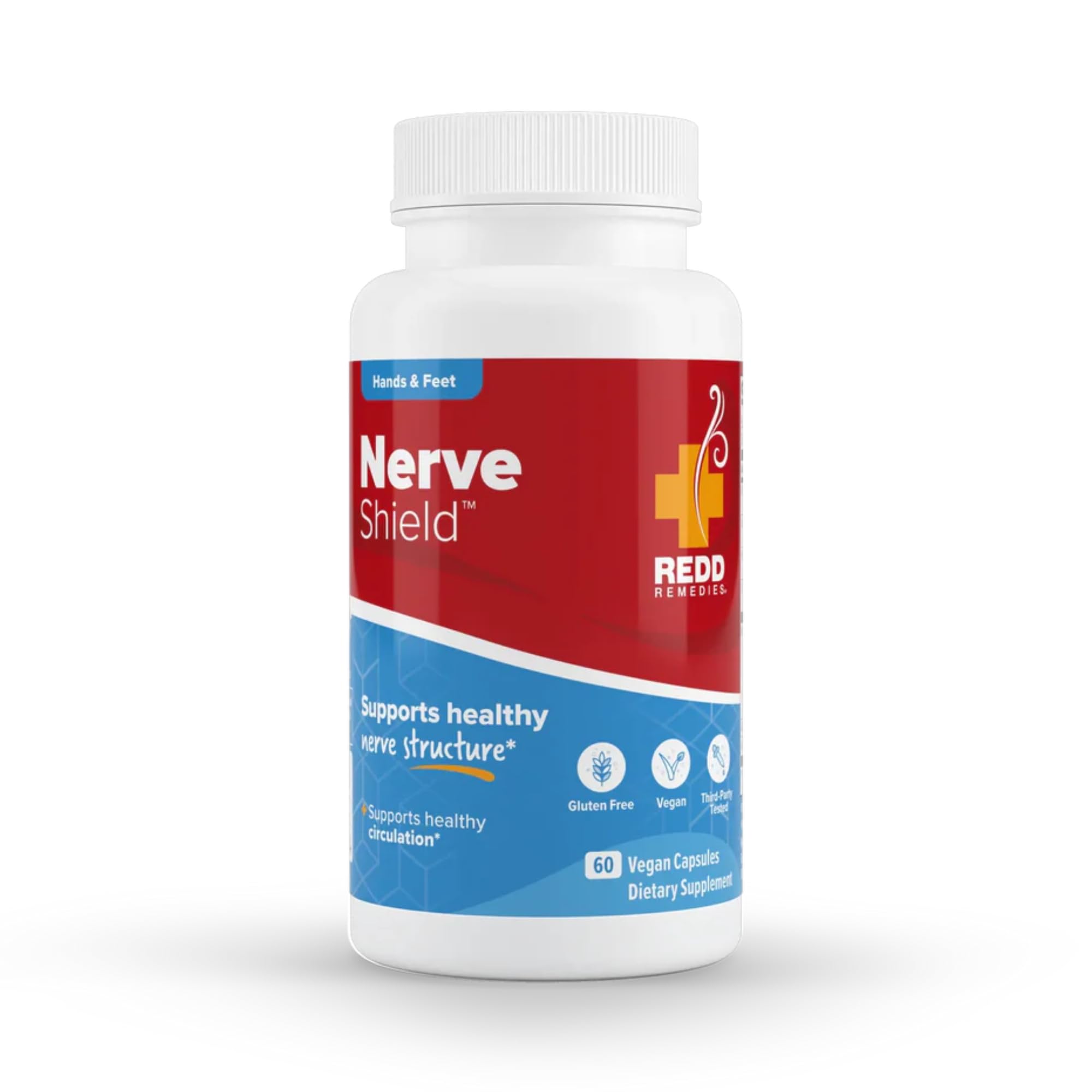 Redd Remedies, Nerve Shield, Supports Healthy Nerve Structure and Circulation, 60 Vegan Capsules