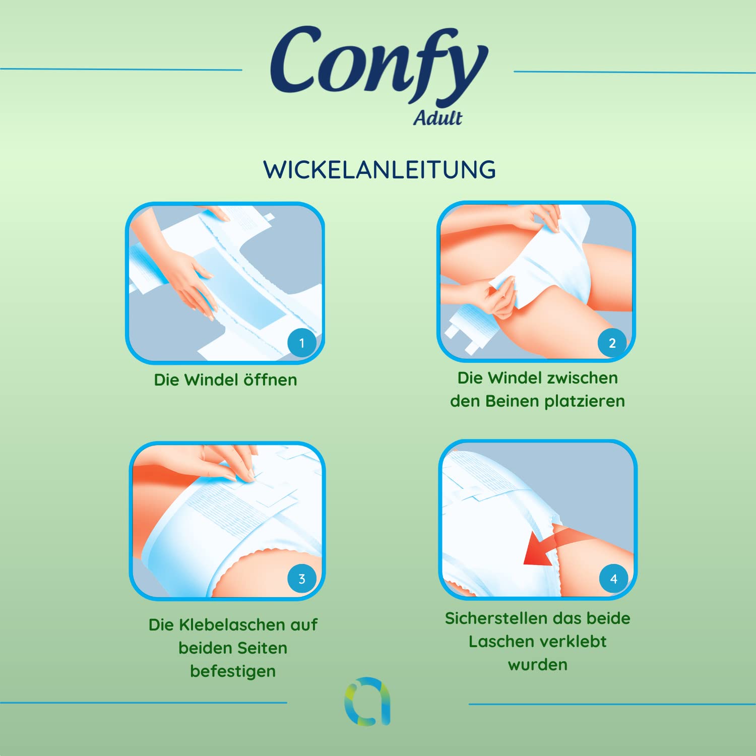 Confy Active Windeln für Erwachsene - Erwachsenen-Windel Inkontinenz Gr.XL 60St