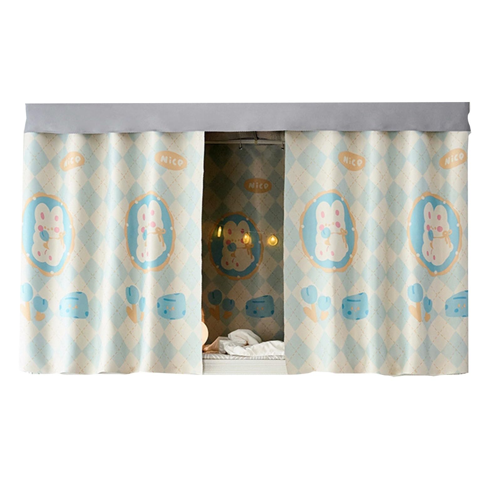 Rimuovibili Baldacchino for Letto for Dormitorio, Tenda Oscurante Con Baldacchino for Parte Superiore Prova Di Polvere Tenda(Curtain*2,1.5m,A)