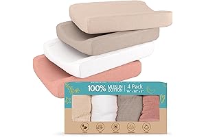 Neutral Muslin Changing Pad Cover for Low Shrinkage and Easy Washing