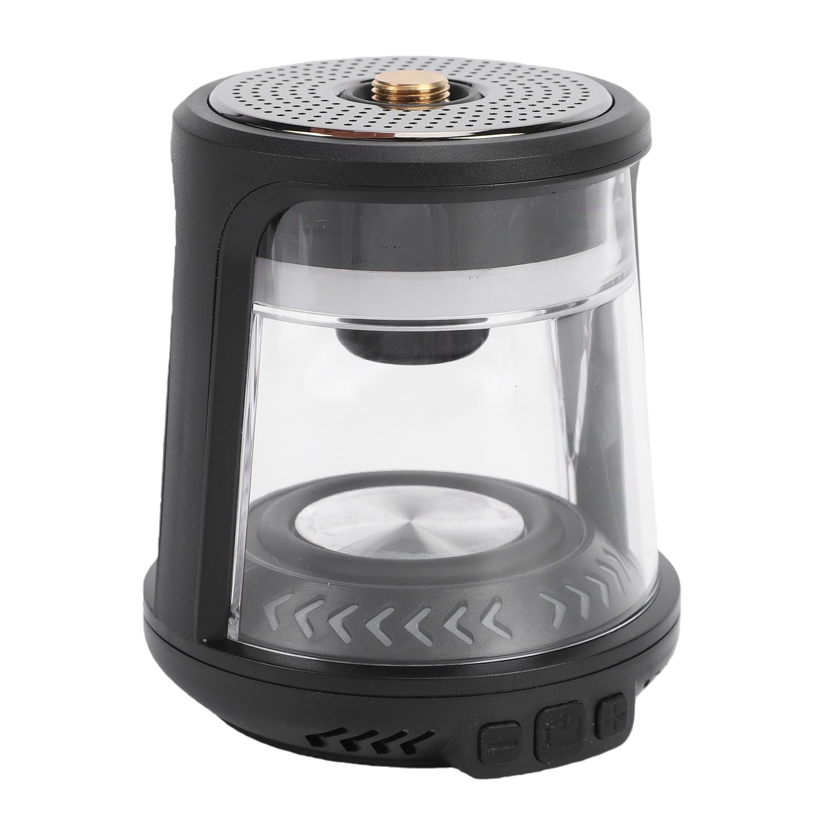 Camping-Laterne, 3 Farbmodi, Stufenloses Dimmen, RGB-Modus mit 360° HD-Stereo-Sound, Wiederaufladbar, IPX5 Wasserdicht, für Zeltwanderungen Im Freien