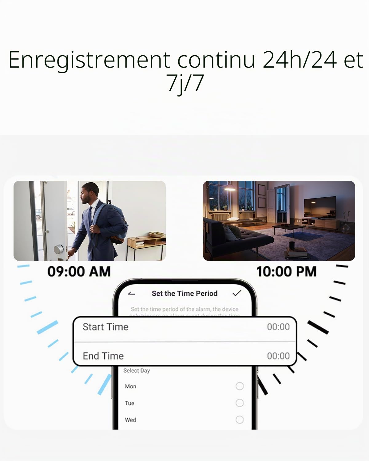 VSTARCAM Caméra interactive 2K pour chats avec application pour téléphone, vision nocturne infrarouge, détection de mouvement, audio bidirectionnel, caméra intérieure pour chien pour sécurité à