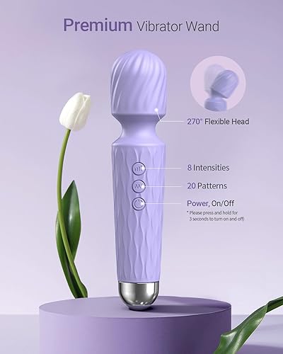 Vista 17 de Varita vibradora, juguetes sexuales para mujeres, vibradores para ella, masajeador de varita, estimulador de clítoris, juguete sexual, consolador