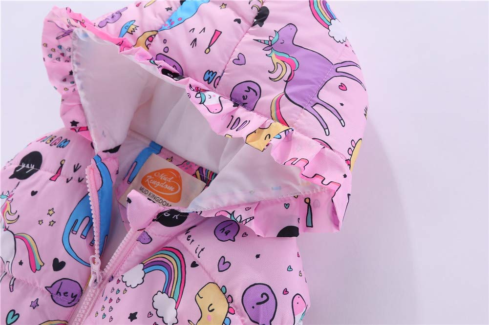 Mud Kingdom Niñas Lindas Chalecos Prendas de Abrigo con Capucha Animal