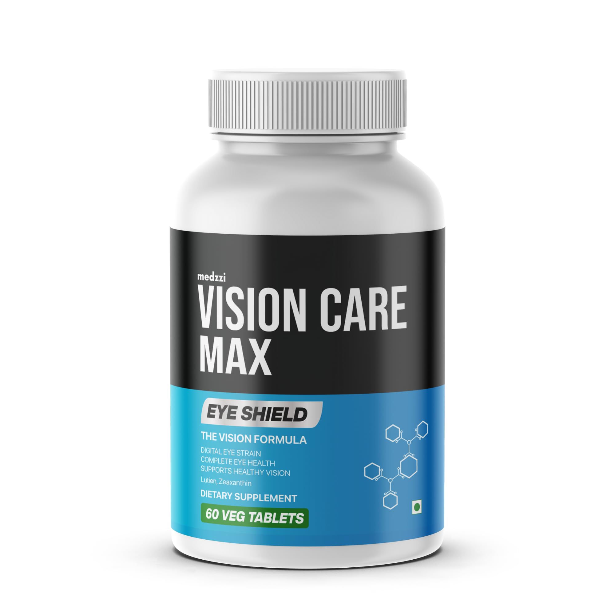 medzzi Vision Care Max Eye Health Tablets | Lutein, Zeaxanthin, Vitamin A & Zinc – Eye Care Supplement for Digital Eye Strain, Healthy Vision | 60 Veg Tablets-image-17