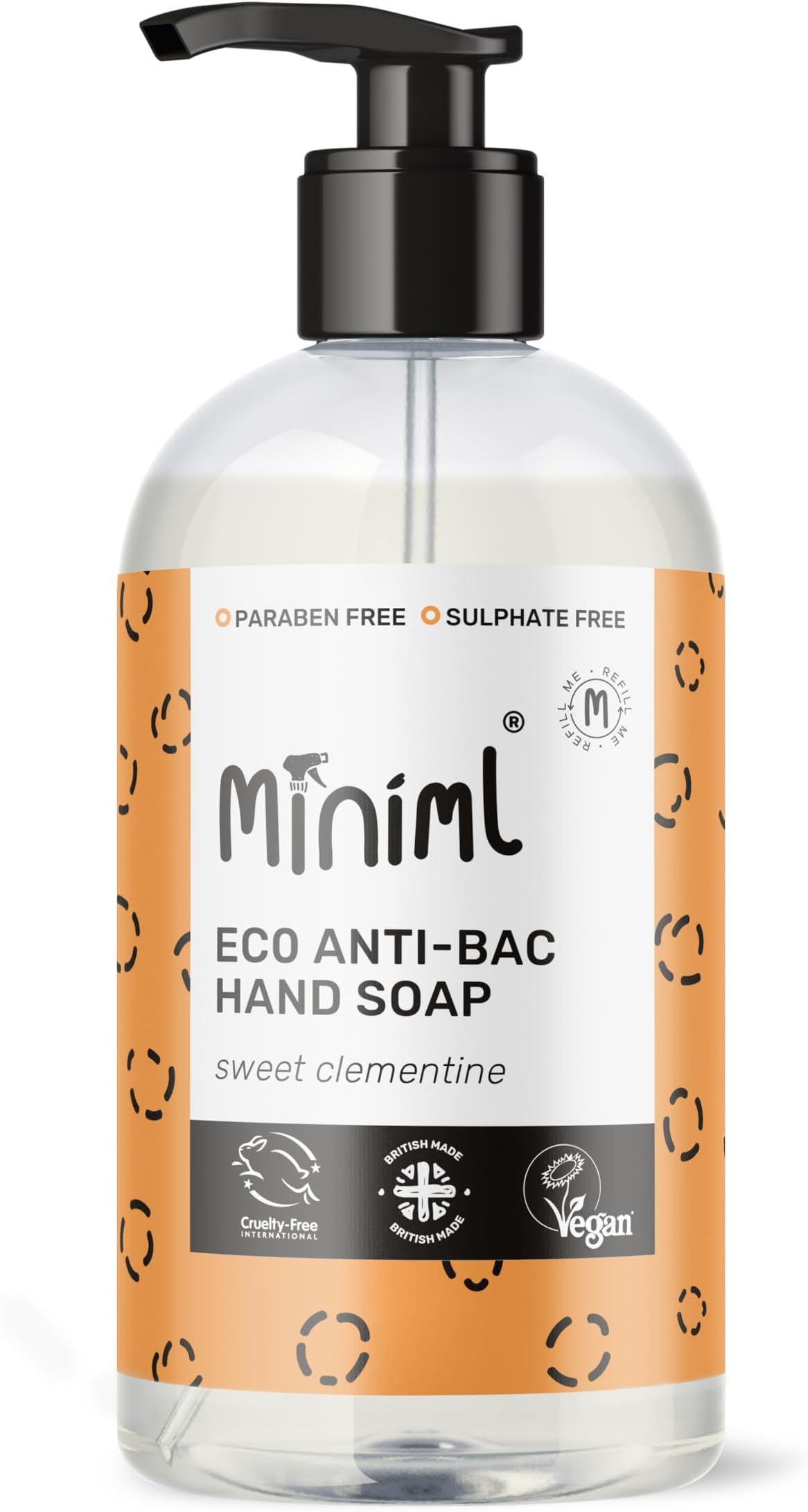 Sweet Clementine Anti-Bac Hand Soap 500ml Forever Bottle