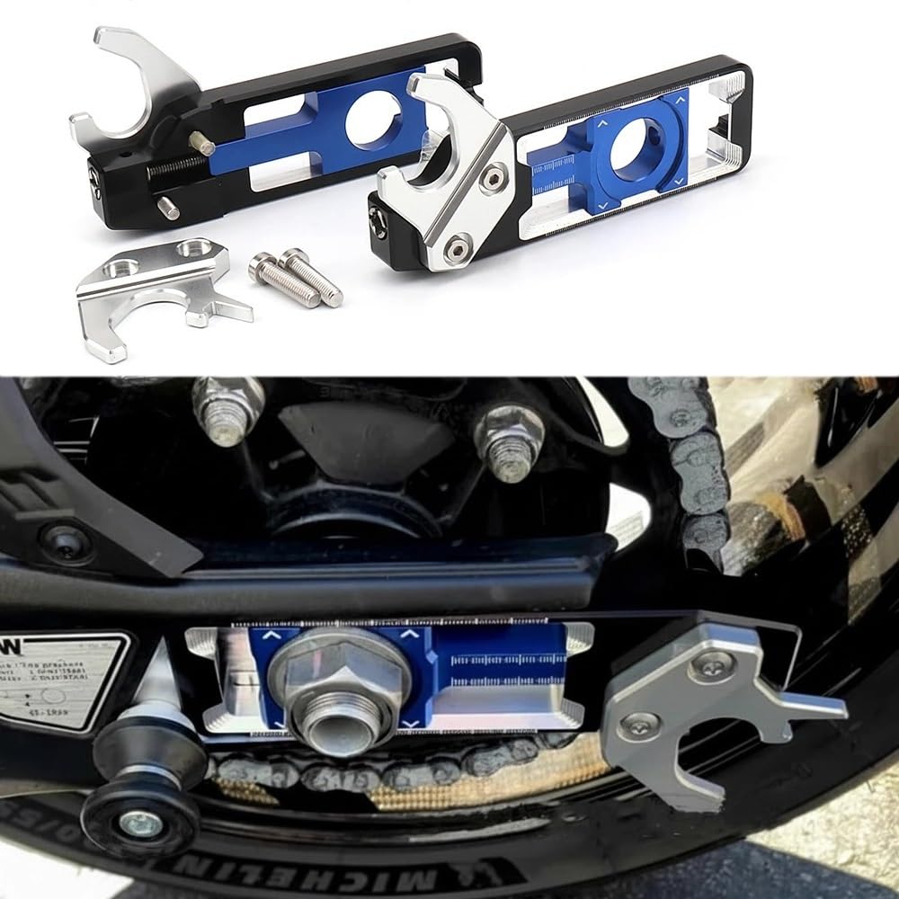Convient pour Bmw tendeur de réglage réglable en aluminium Tendeur chaîne moto tendeur de chaîne mono vitesse