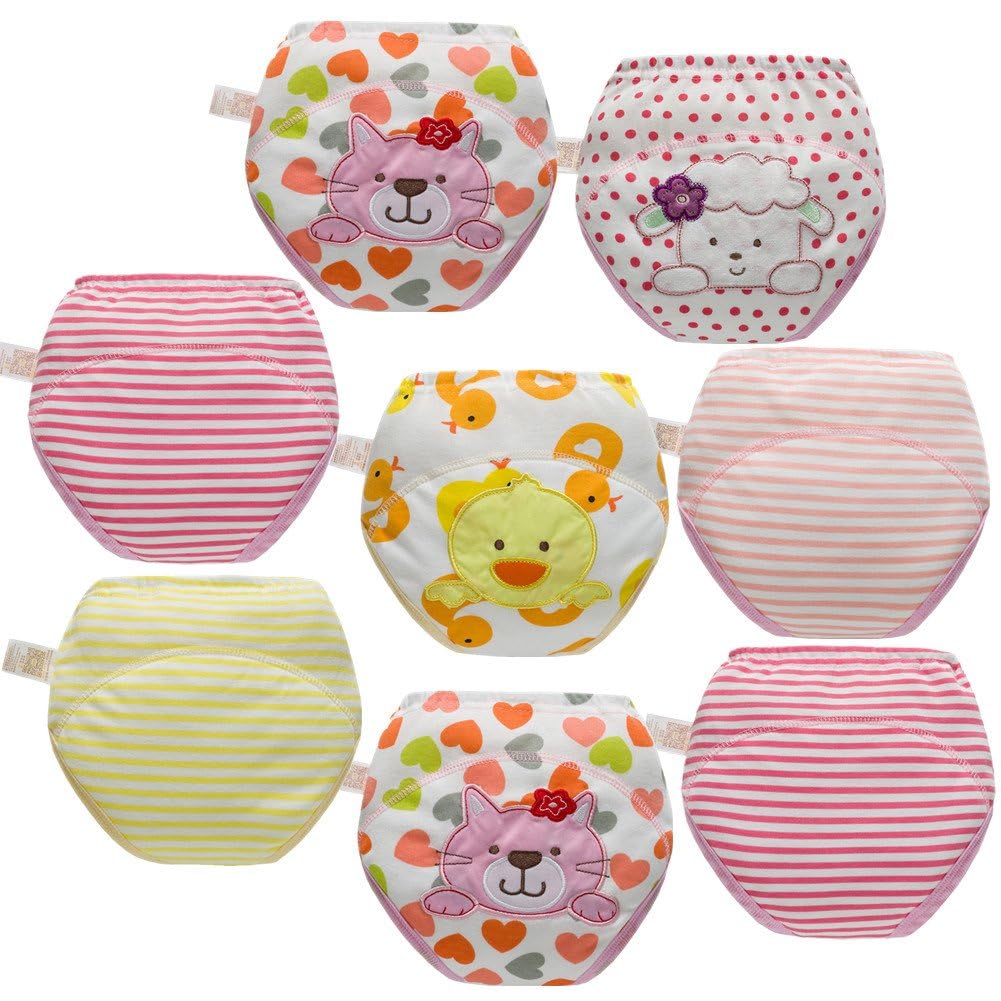 Skhls Mutande Apprendimento Bambine E Ragazze Stampa Mutande Di Apprendimento 6 Confezioni, 4 Anni-image