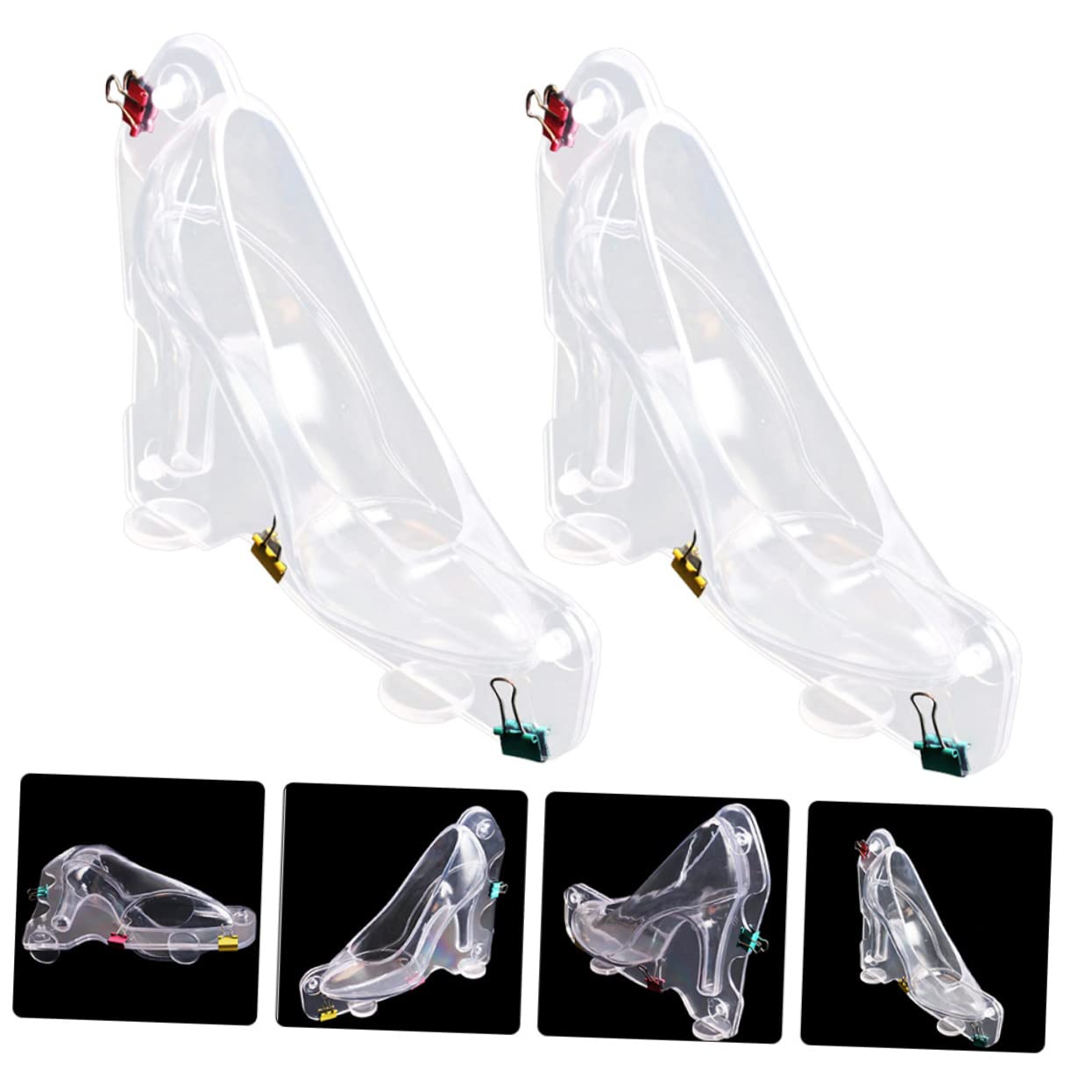 MAGICLULU 6pièces Moule à Chocolat Transparent Polycarbonate Set Pour Bonbons Et Pâtisseries Pour Amateurs De Professionnels Pâtisserie