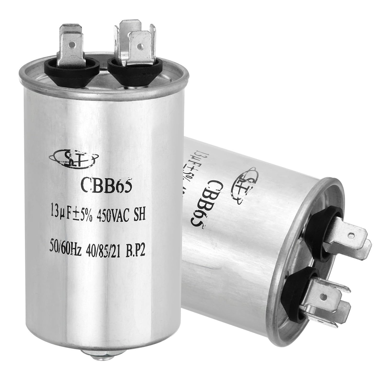 PATIKIL CBB60 Kondensator 35uF 450V – 2-Pin, Mit M8 Schraube, Für Waschmaschine, Pumpe, Motor