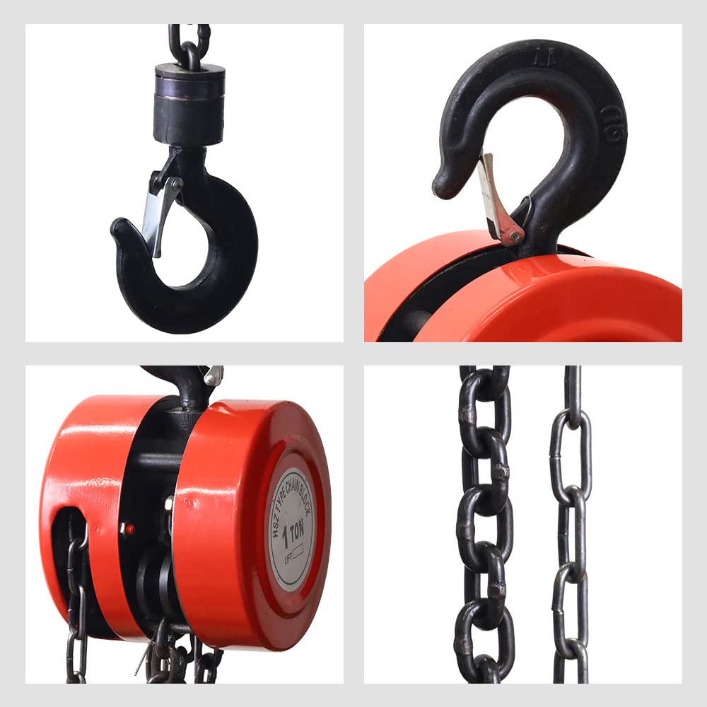 Amazon | iimono117 チェーンブロック 最大耐荷重 1トン 荷揚げ 滑車
