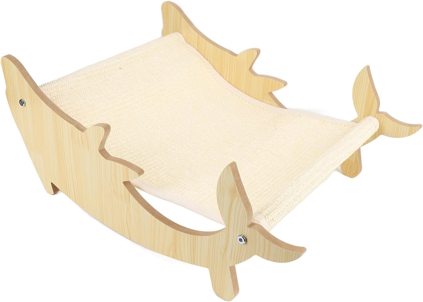 Cat Scratching Hammock Cat Scratcher Lounger Sisal Spacious Interactive Multifunctional Scratching Board Bed with Large Size Design for Home Furniture Protection