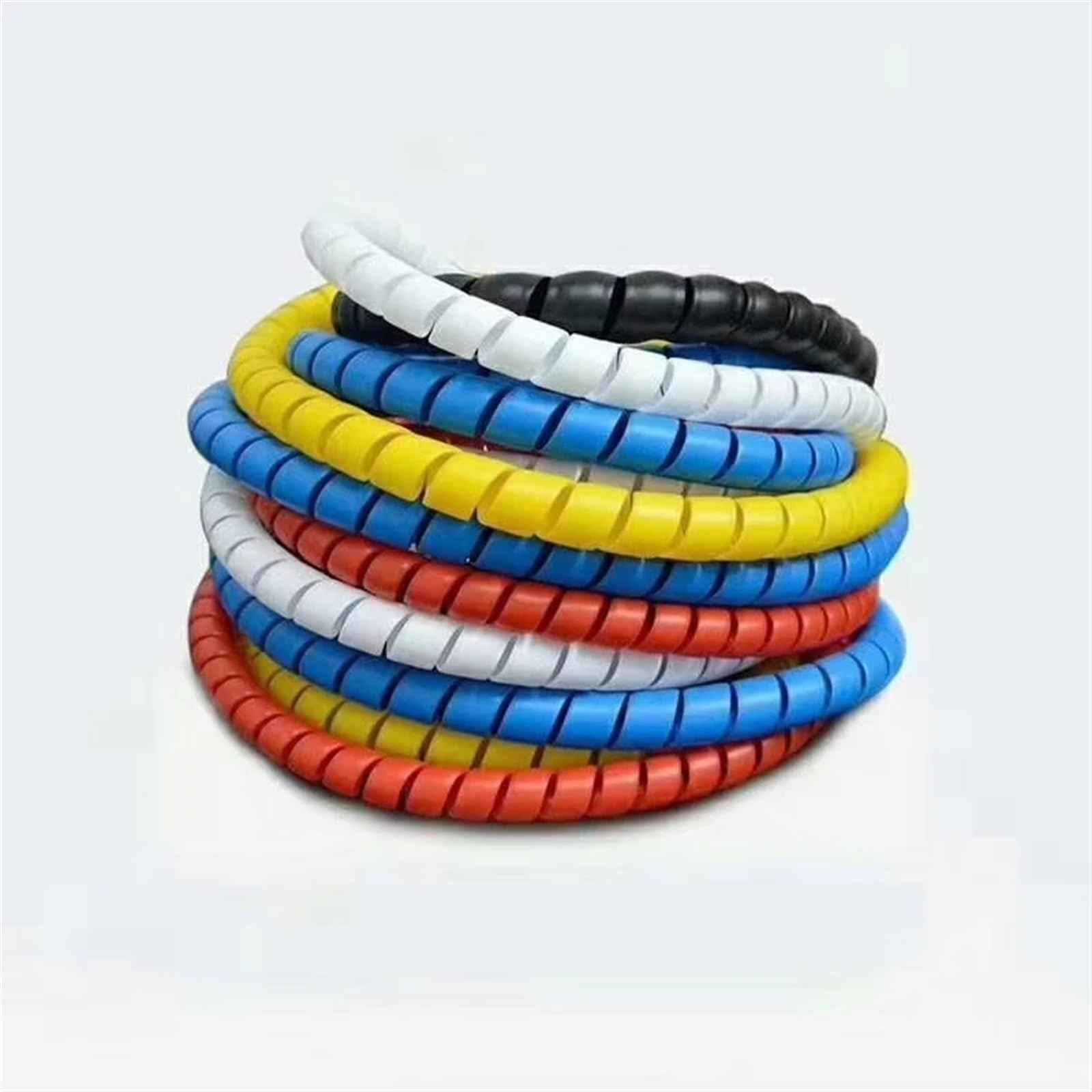 Guaina A Spirale Flessibile Per Cavi Da 2 Metri – Diametro 10 Mm, Blu, In Polipropilene, Resistente Da -30°C A 100°C