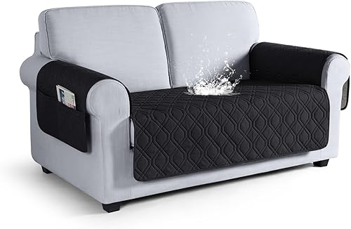 Miniatura 51 de VANSOFY Funda de Sofá, Fundas de Sofá Impermeables Lavables Forro Protector de Muebles Fundas de Asiento de Sofá Antideslizantes para Perros, Azul