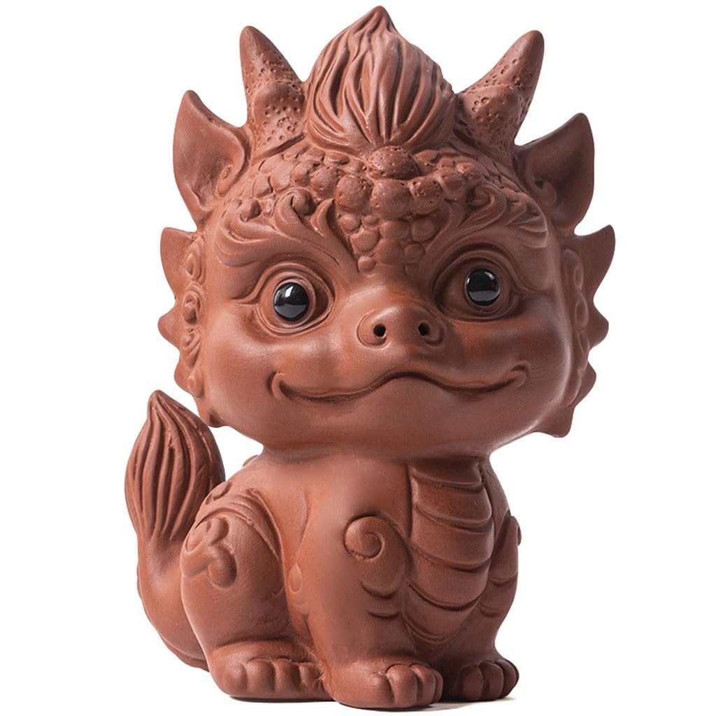 ENGENDER Kung Fu Tea Pet Creative Purple Sand Tea Pet, Table Ornaments, Decoration, Chinese(A)