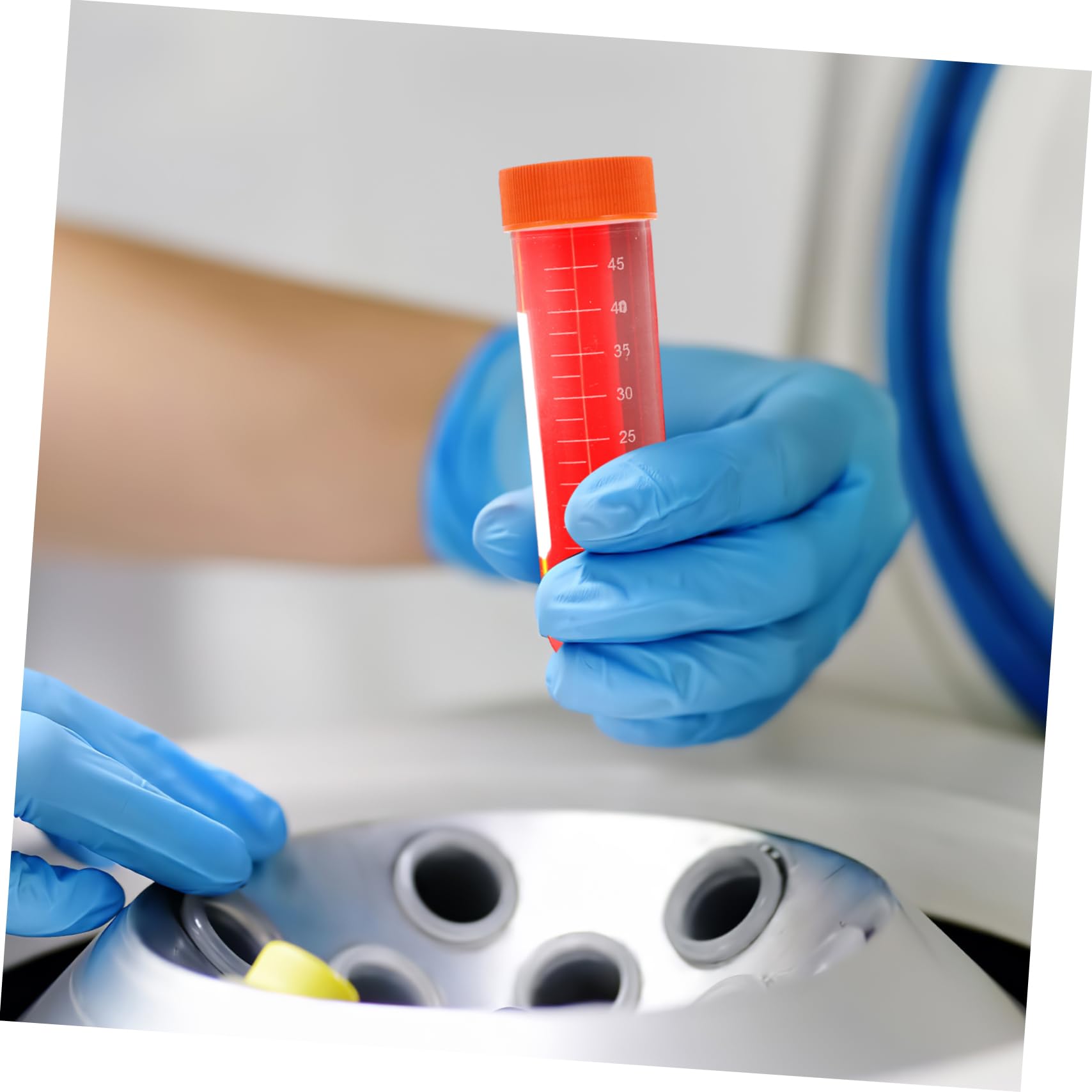 SOLUSTRE 100piezas Tubos de Centrífuga Rosca para Experimentos Científicos Tubos de Ensayo de Plástico para Laboratorio y Pruebas Químicas