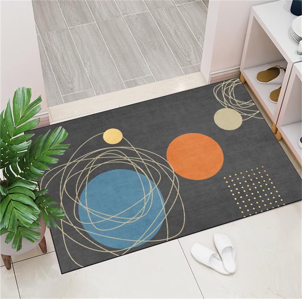 Tapis de chambre ado style géométrique bleu pour créer un espace cocooning
