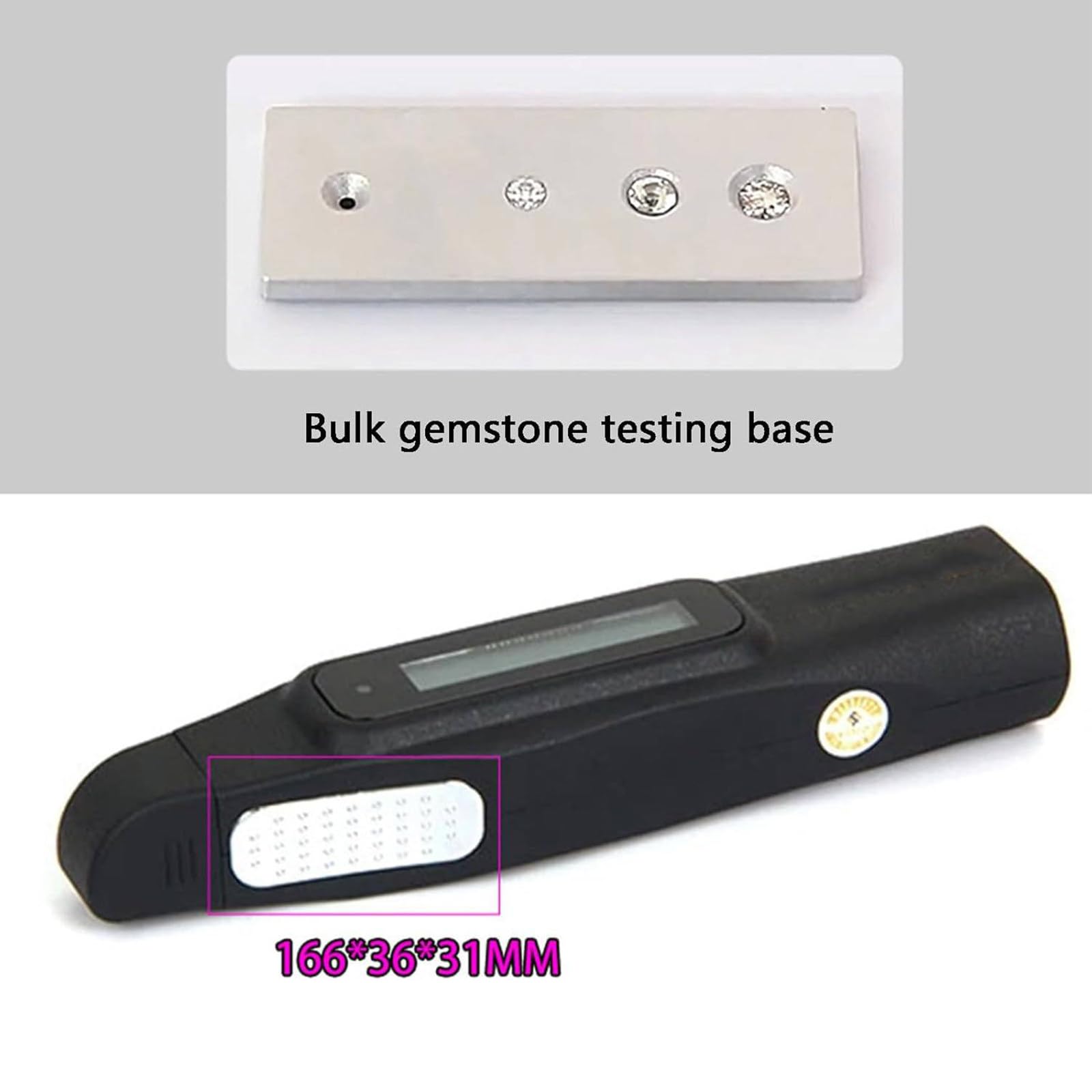 Tester Kamieni Jubilerskich,Precyzyjny Miernik Jubilerski,Z Wyświetlaczem Lcd,Wysuwaną Końcówką Sondy Termoelektrycznej,Do Diamentów,Moissanitów,Metali I Kamieni Szlachetnych