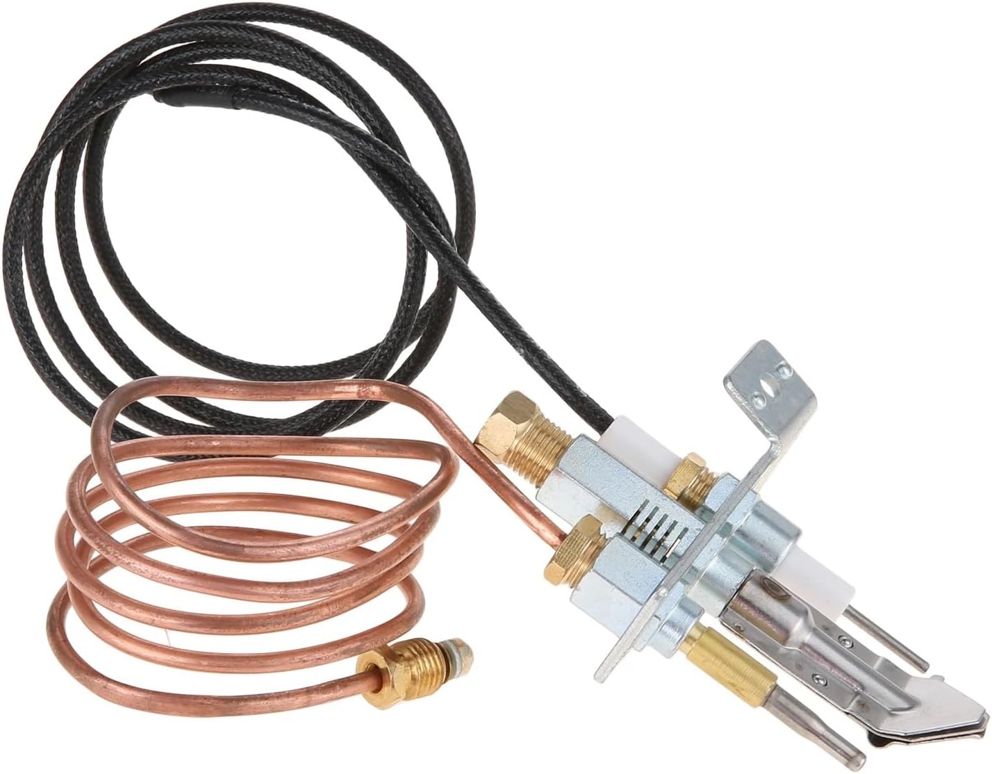 Fireplace Gas Water Heater Parts with Thermocouple and Igintion 900mm Pilot Burner Kit for Fireplace/Thermocouple End M9x1