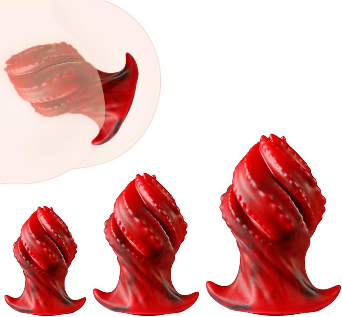 Silicone Large Anal Plug Huge Butt Plug with Anchor Shape Base Anal Dilator G-Spot Anal Dildo Prostate Massage Anal Toys for Women Men Beginners Professionals Anal Erotic Sex Toys (S)