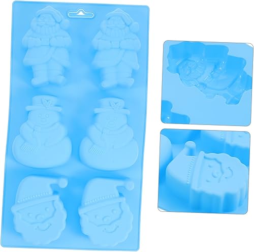 Miniatura 9 de BESTOYARD 2 moldes de silicona de 6 agujeros, chocolate de Navidad, caramelos de gomitas para rellenar calcetines, dulces, hornear Navidad, moldes