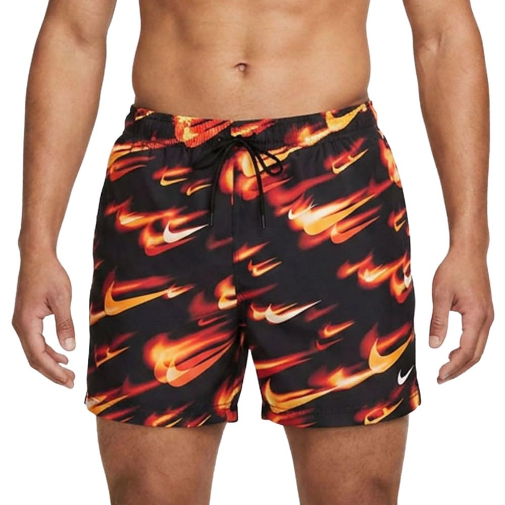 Nike Men's Swim Breaker 5 Brief-Lined Volley Short - University Red - M