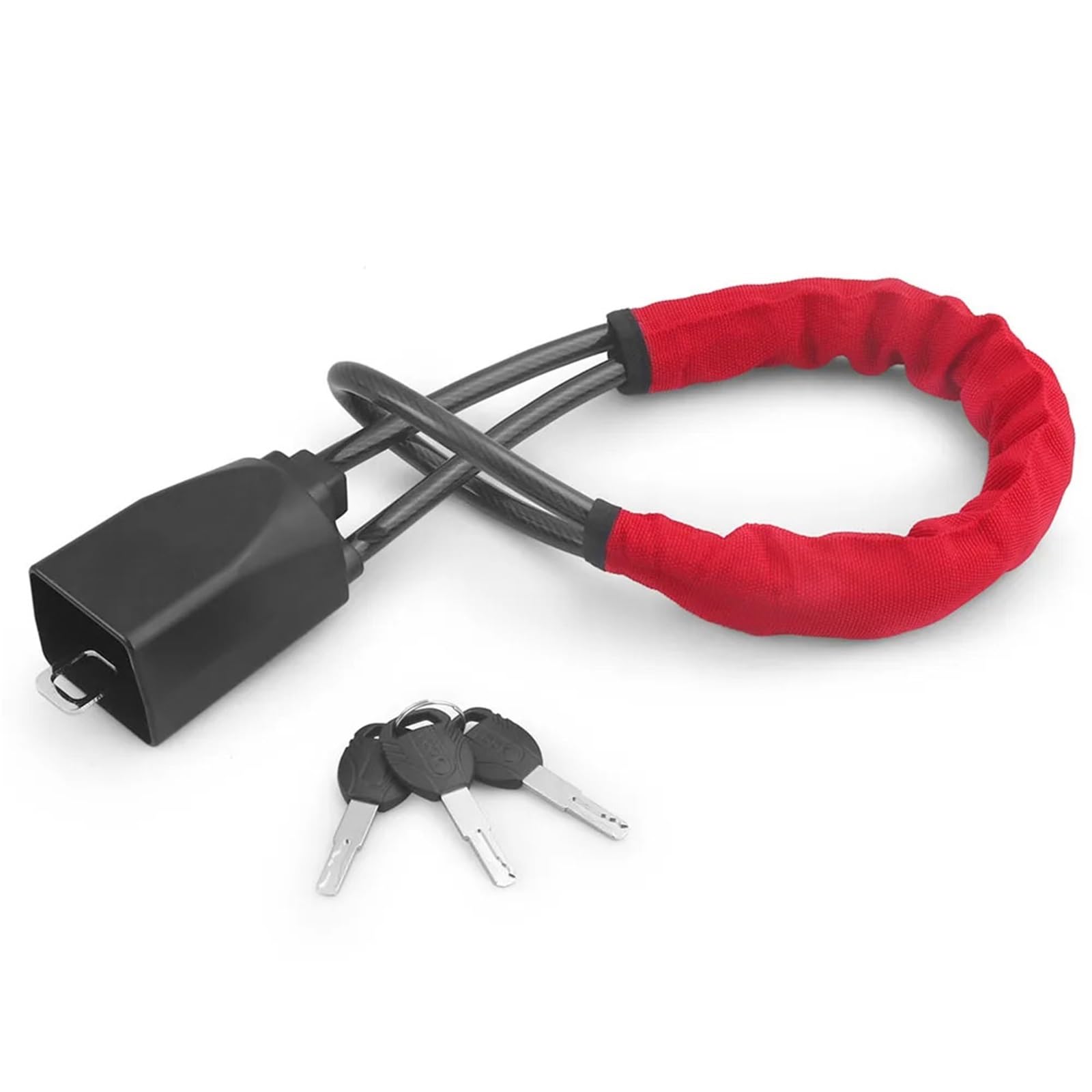 Cvndts Red Steering Wheel Lock Car Steering Wheel Lock With Seat Belt Buckles Sturdy Theft Prevention Anti Device For Truck Suv Seat Belt Lock(Red)
