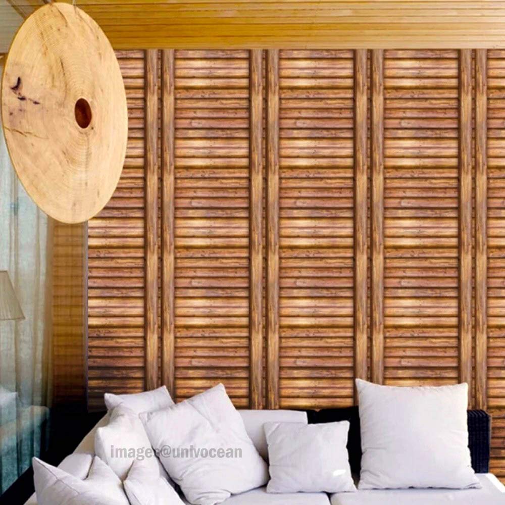 Univocean 3D Vinyl Coated Bamboo Peel and Stick Home Wallpaper, PVC Self Adhesive Wall Decor for Living Room, Hall, Restaurant (1000 x 45 cm, Multicolour) (B08F766T5F) Amazon Price History, Amazon Price Tracker