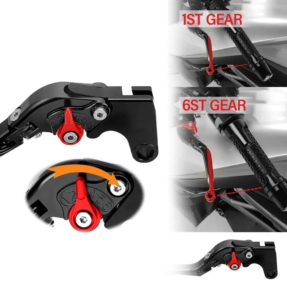 Embrayage moto Pour Y&amaha YFM700 Pour Raptor 2000 2001 2002 2003 2004 2005 2006 Levier De Frein D'embrayage De Moto Poignées De Guidon Extrémités Levier d'embrayage frein(Color:9)