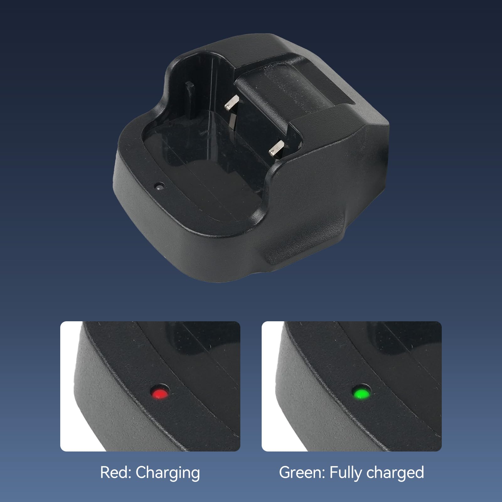 Retevis RT24 Caricabatterie Base USB Originale per Ricetrasmittente, Compatibile RT24/RT21, Nero