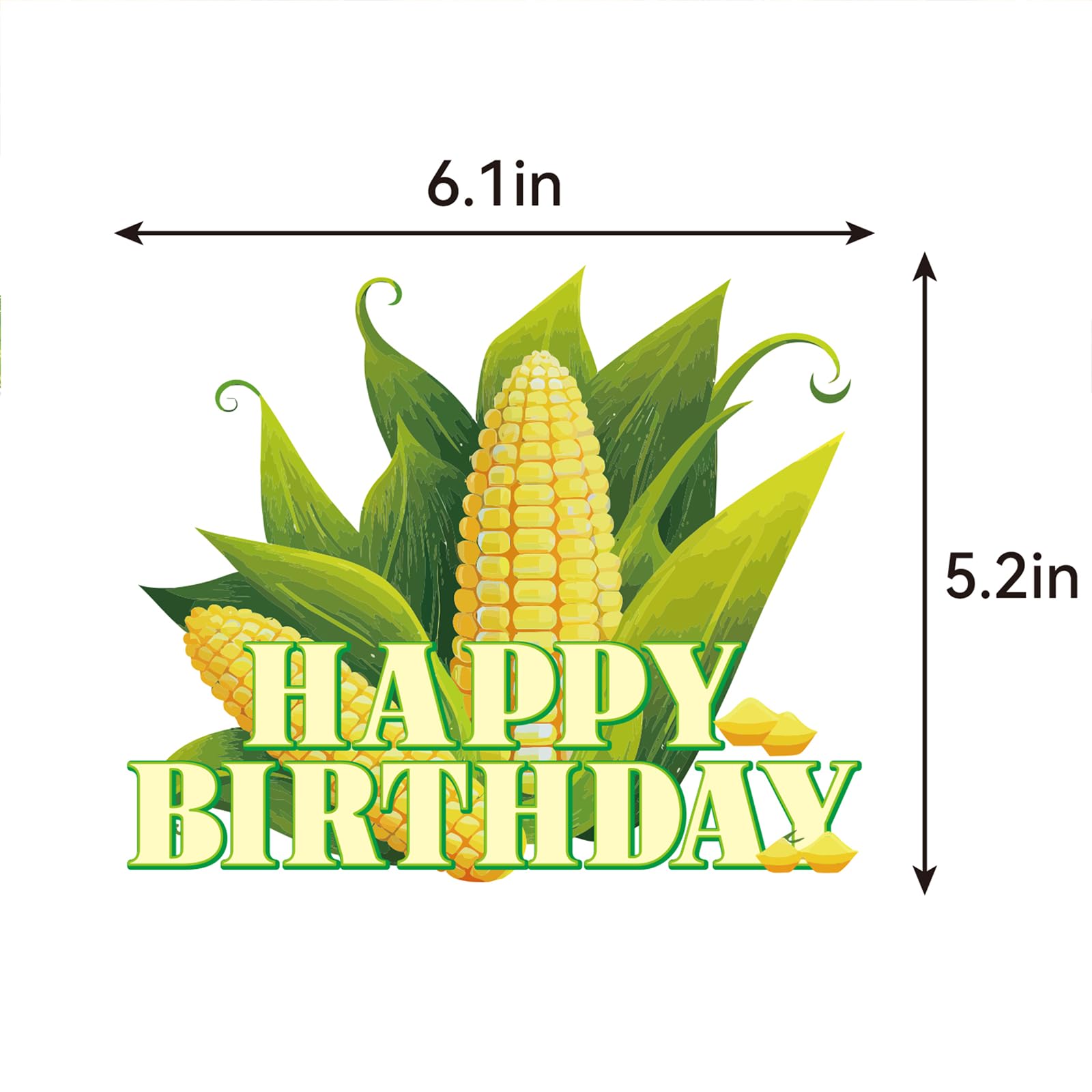6 Stück Mais-Luftballons Aus Mylar – 71,1 Cm, Für Mais-Themenpartys, Babypartys & Sommerfeiern (gelb)