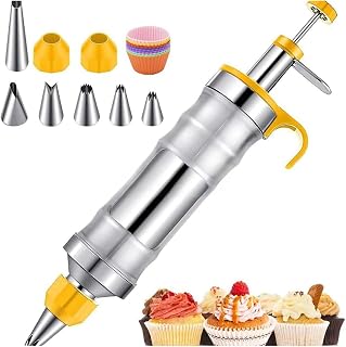 Baking Tool Set 17PCS Including Cookie Press And Cake Icings Equipment Cookie Press For Beginner Nonrust Steel Baking Tool Set