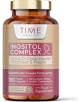 Inositol Complex | PCOS Support | 180 Capsules | Myo & D Chiro-Inositol, Folate & Chromium | 6X More D Chiro Inositol for Enhanced Benefits | Quatrefolic® | Vegan | UK Made | Additive Free