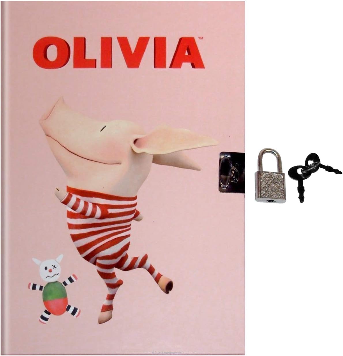 Olivia Lock Diary for Girls - Pajama Dancer, 75 Pages, Hardbound, Lock & Keys.