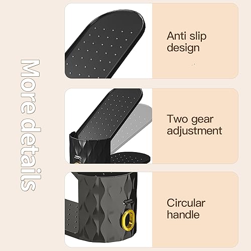 Miniatura 5 de Paquete de 15 ranuras para zapatos, apilador de zapatos ajustable para almacenamiento en el armario, doble capa ahorrador de espacio, sostenedor de