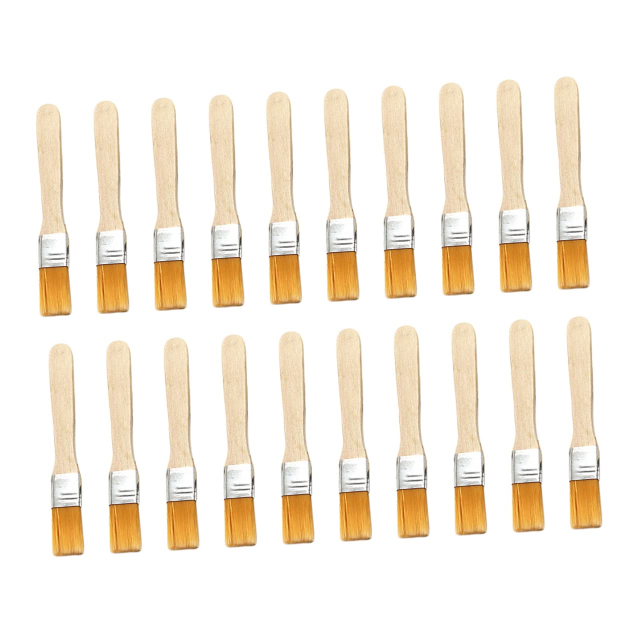 Beavorty 2sets Dedusting Brush Set Small Cleaning Brush for Keyboard Wood Handle Maintenance Tool 20pcs*2