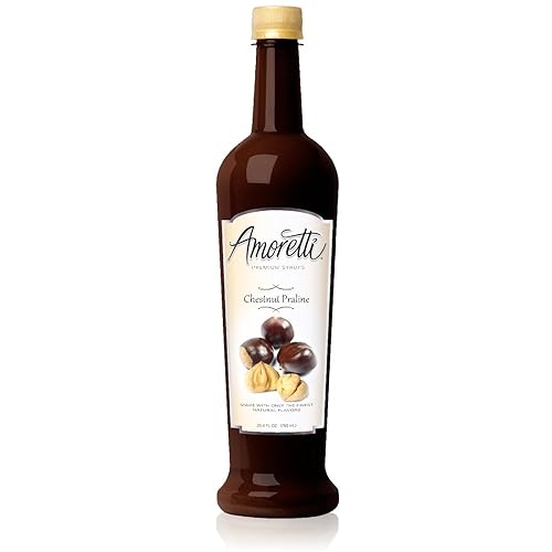 Amoretti Jarabe premium, praliné de castaño, 25.4 onzas
