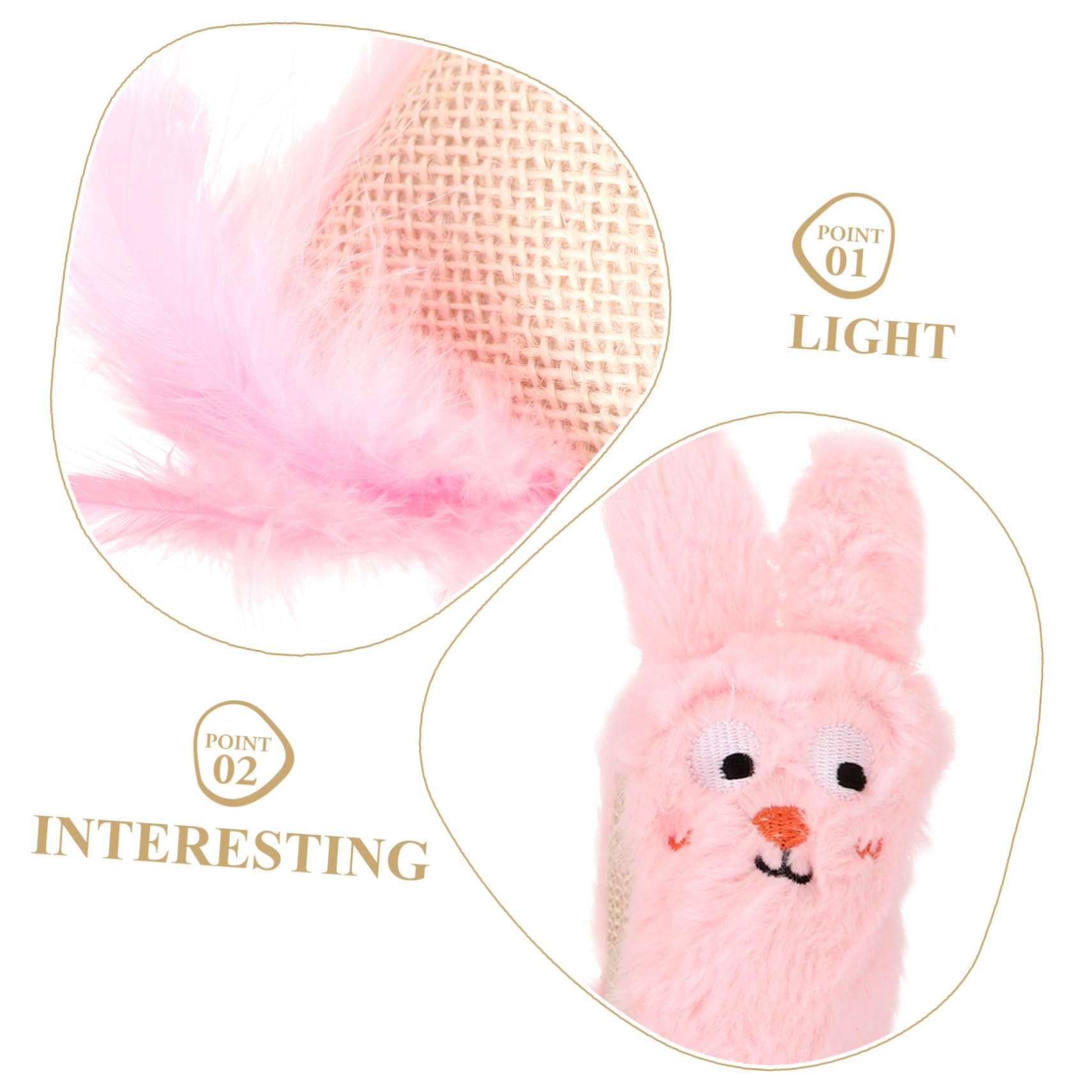 Toddmomy d'herbe à Chat De De Chat De Voiture pour Chat Herbe à Chat Drôle Chat pour Chats D'intérieur Trousse pour Chat Jouets Rose Peluche