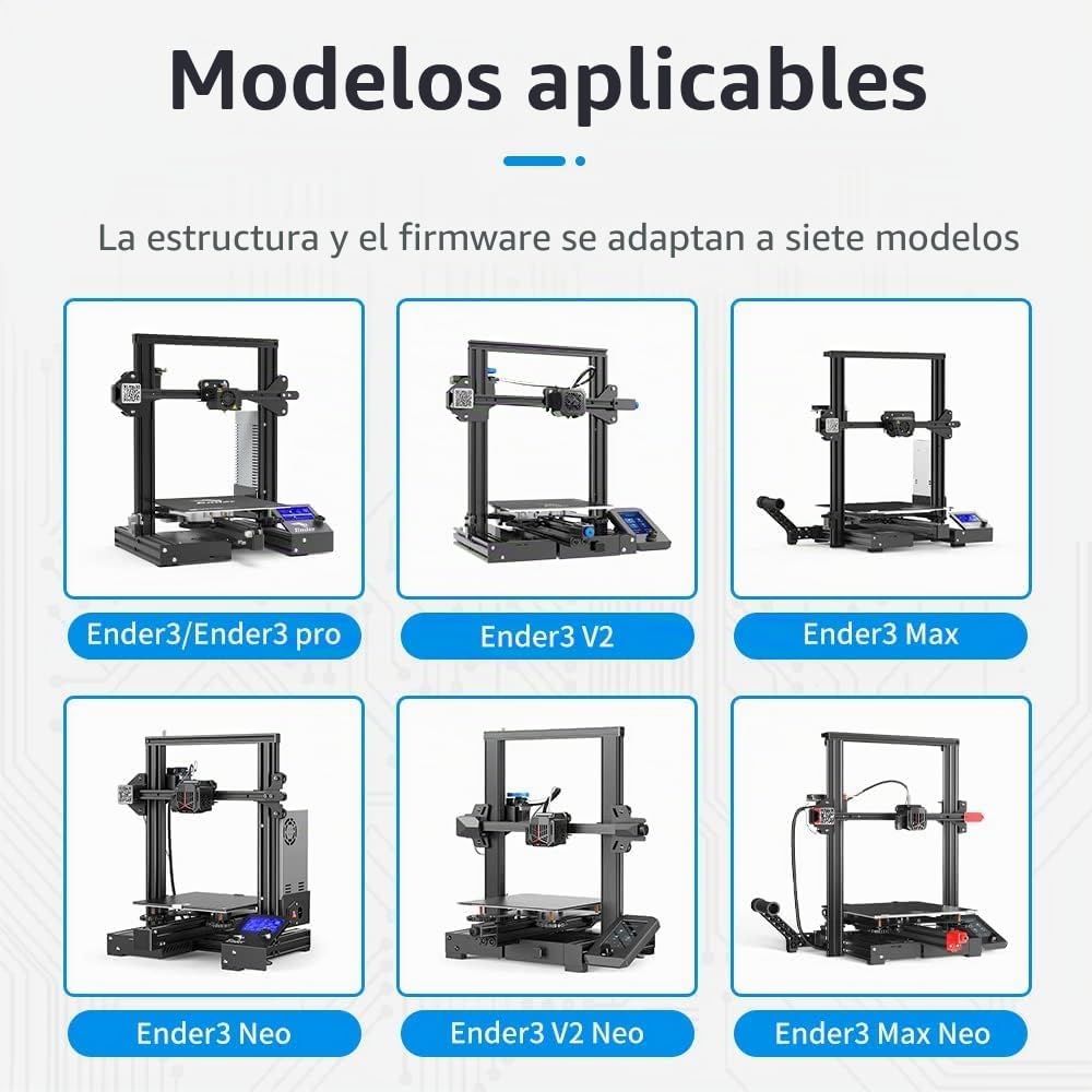 Creality Oficial Ender 3 Silent Motherboard Upgrade 32bit V4.2.7 Placa Base con Controlador TMC2225 Controlador de Impresora 3D Accesorios para Ender-3/3 MAX / 3 Pro / 3 V2 / 3 Neo / 3 V2 Neo