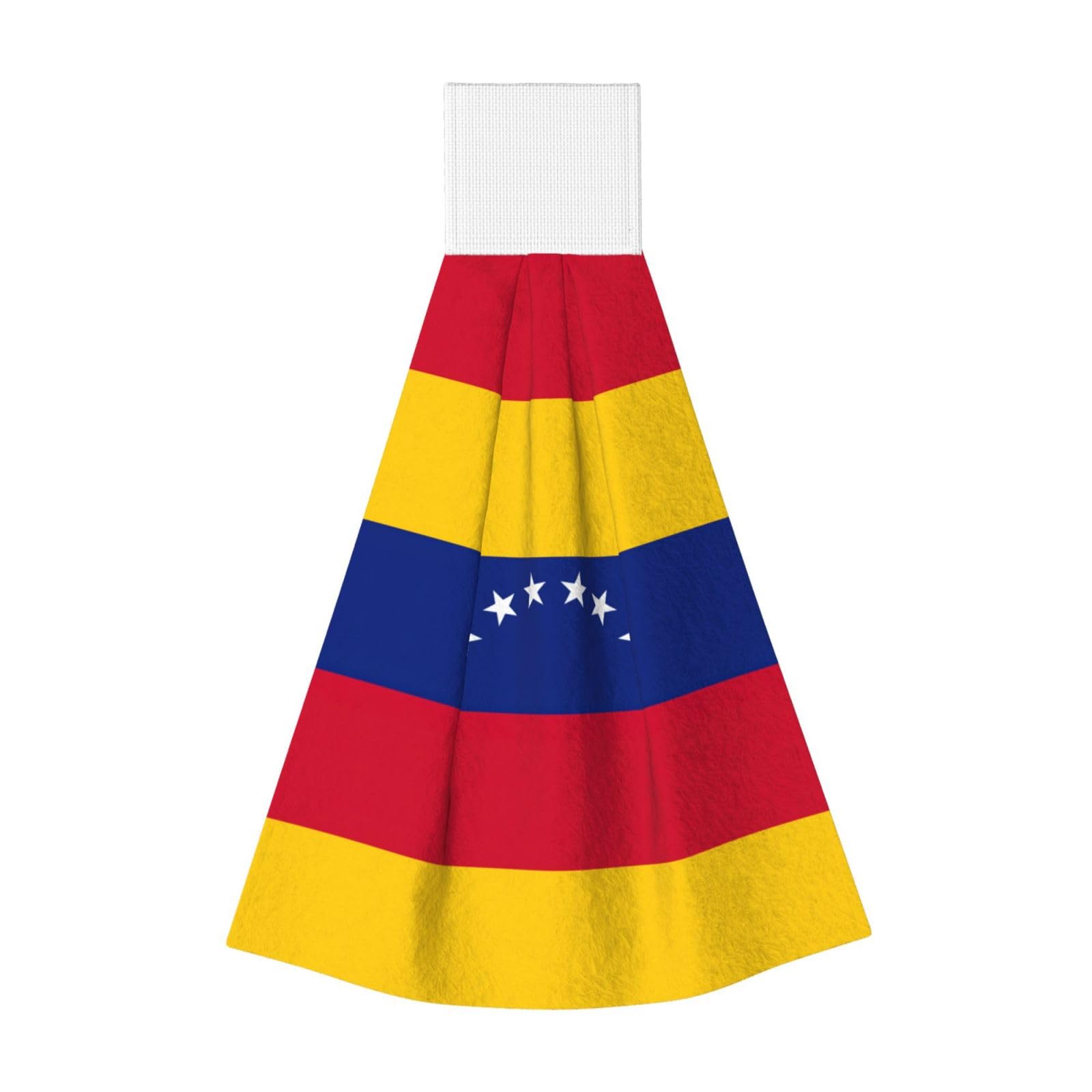 DUWAA Flag Of Venezuela Print Hanging Hand Towel Quick Dry Bathroom Towel Soft Kitchen Towel