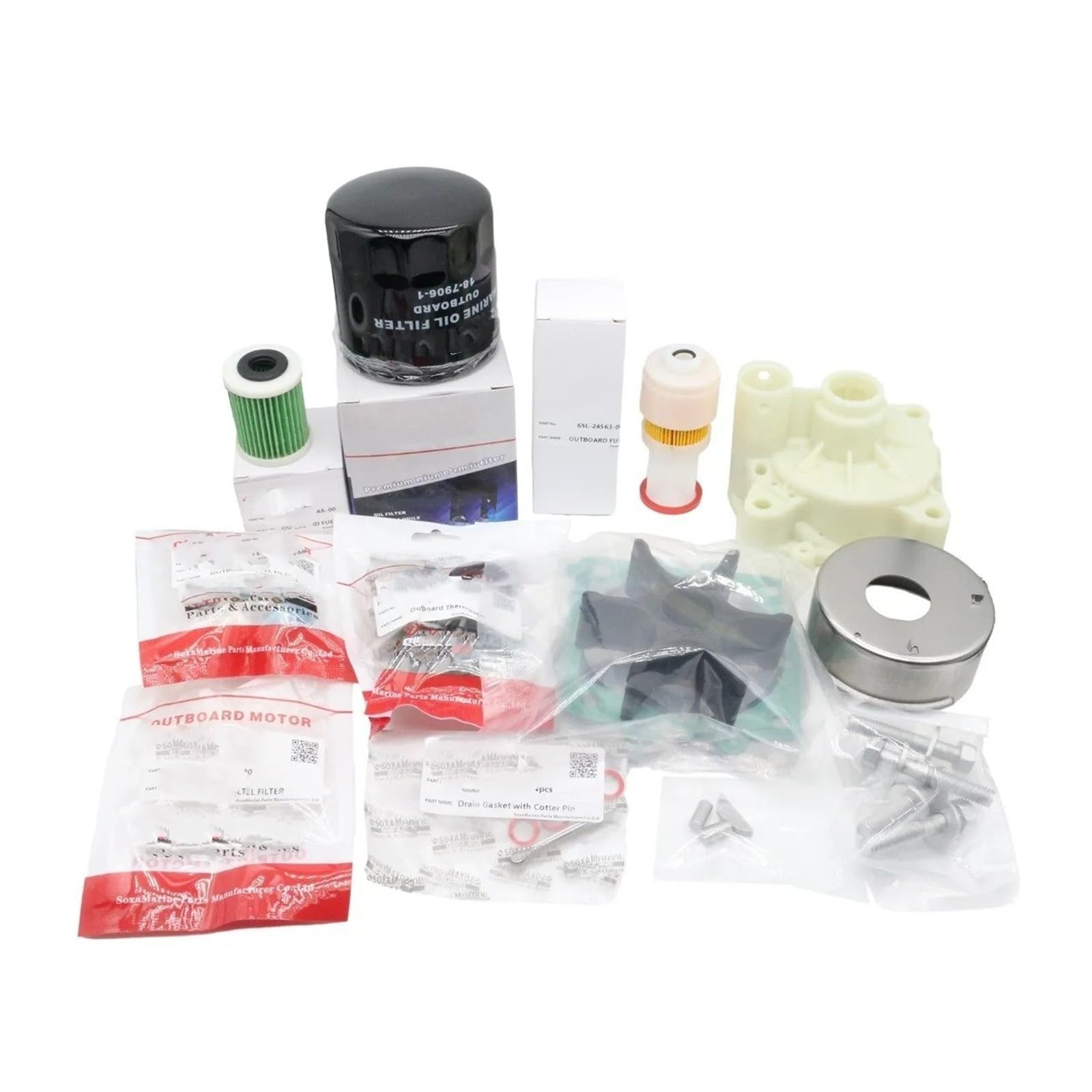 Motor Wasserpumpe Wasserpumpen Außenbord-Wartungsset Für F 150 ABDFW/Thermostat Öl Kraftstofffilter Wasserpumpe Reparatur