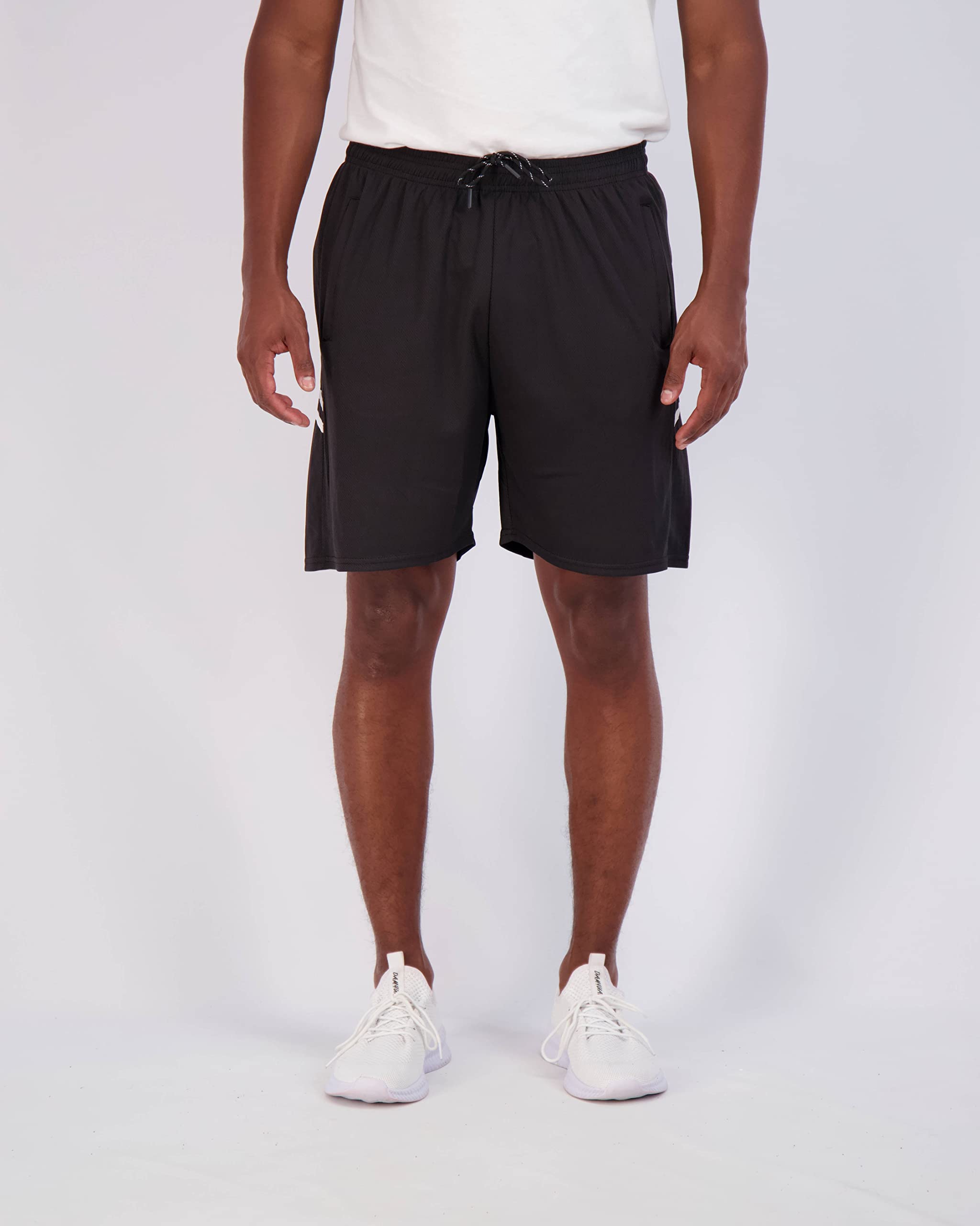 Real Essentials Pantalones Cortos de Gimnasio - Pantalones Cortos de Tenis Hombre