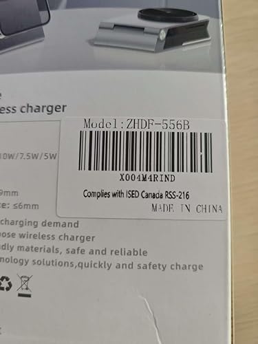 Miniatura 7 de Cargador inalámbrico plegable 3 en 1 - Estación de carga inalámbrica magnética para soporte de cargador Apple Magsafe con luz, soporte de carga de