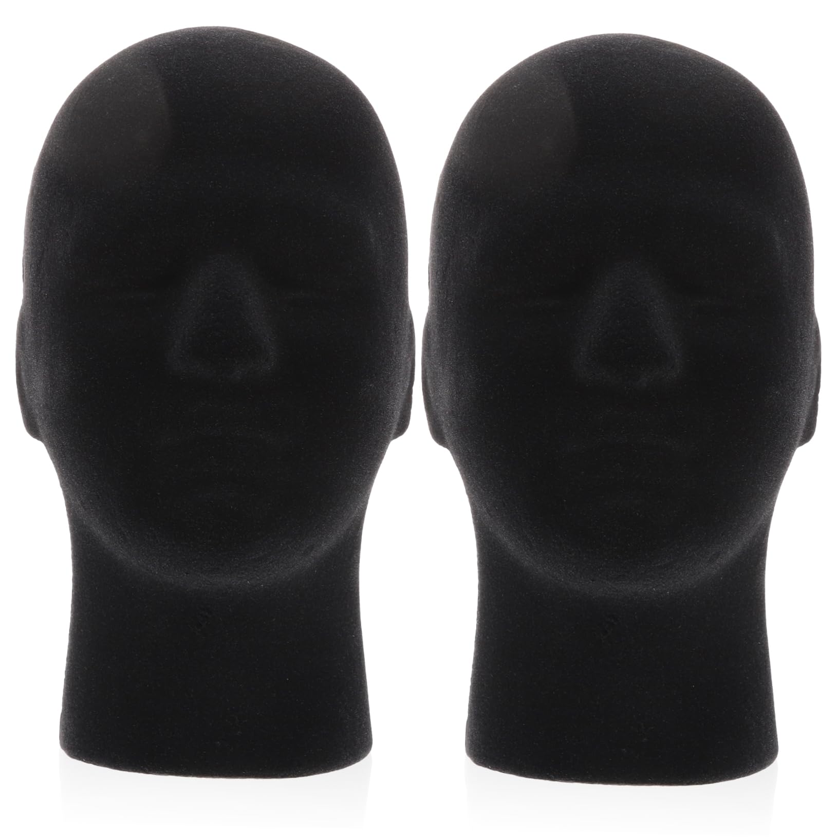 Ipetboom 2Pcs Foam Wig Display Heads for Mannequin Styling and Hat Presentation and Smooth Surface for Wig Storage and Hair Practice for Salons and Home Use