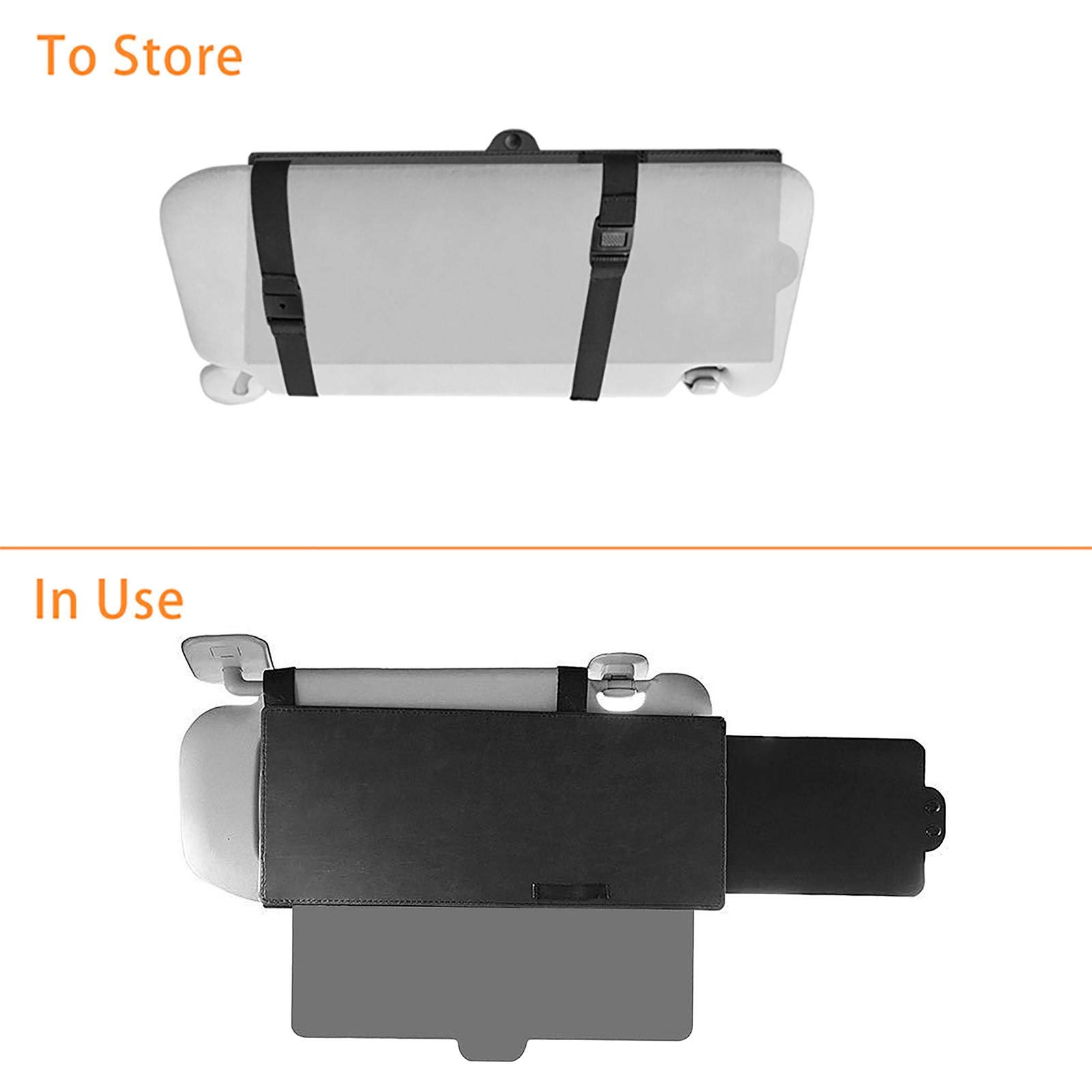 Anti-verblinding veiligheid dag en nacht rijden auto vizier extender anti-verblinding zonneklep voor auto zonneklep verlenging voor auto zonnebril voor verblinding en UV-bescherming