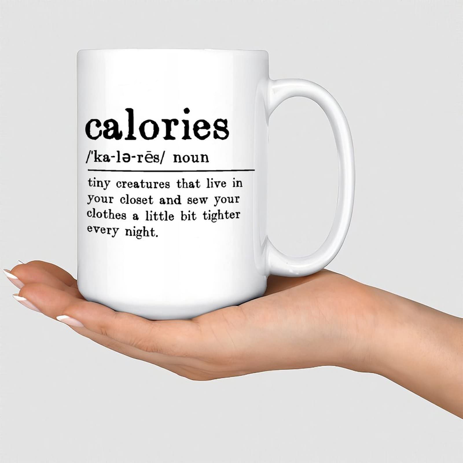 White Mugs Calories Description Words with Definition Concept Text Coffee  Tea Cup Quotes Styled Mug Mock Up Plain Mug Mockup for Coffee Milk Tea Mug  Home Gifts 15oz : Amazon.co.uk: Home &