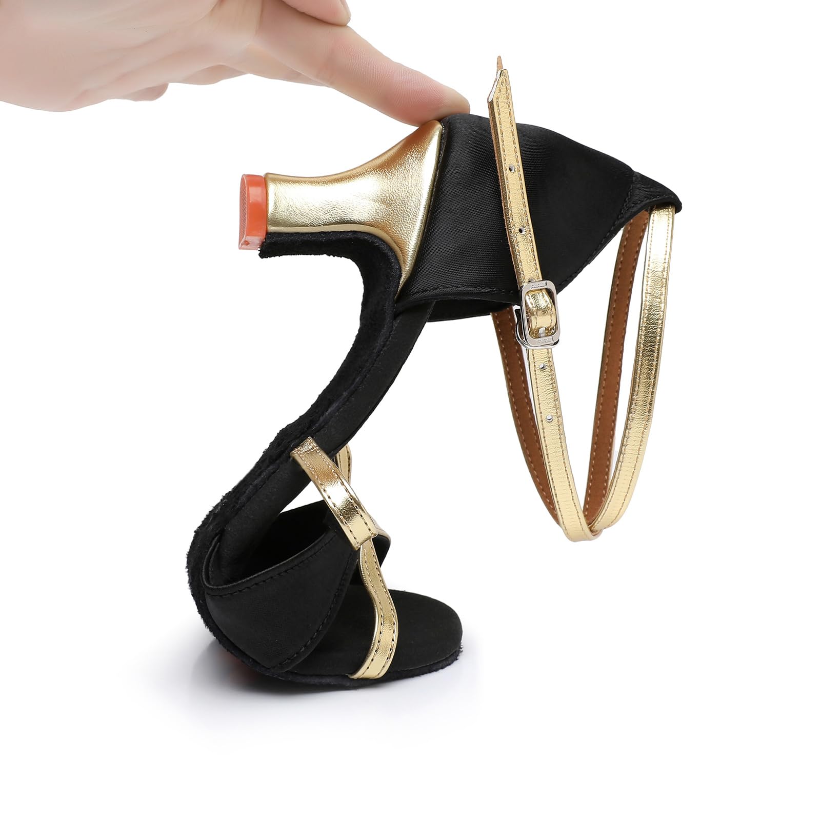 Rosefinch Latein Tanzschuhe für Damen Professionelle Ballsaal Salsa Chacha Performance Tanzschuhe 5/7cm Absatz