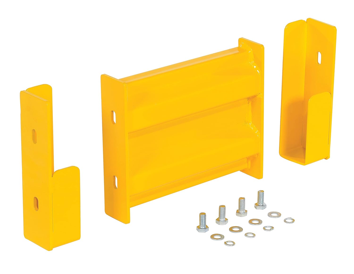 Vestil GR-F2R-DI-1-YL Steel 2 Ribbed Drop in Style Guard Rail 6 in. Length Yellow